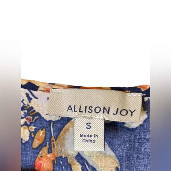 Allison Joy | Small Navy Floral Jumpsuit with Pockets - Picture 7 of 8